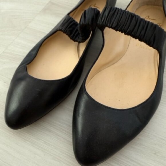 Christian Louboutin // Black Leather Mary Jane Flat - Womens 38 (US 7.5 or 8) - Picture 3 of 5
